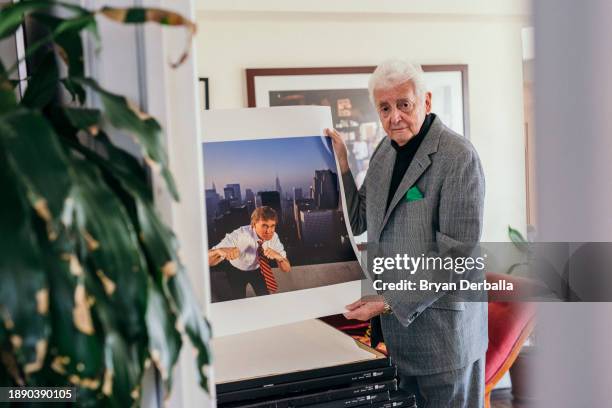 Photographer Harry Benson is photographed for New York Times on November 28, 2016 in New York City. PUBLISHED IMAGE.