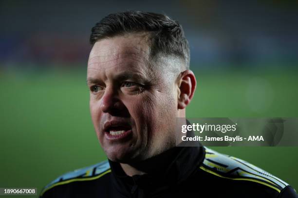 Gary Mills the caretaker manager of Burton Albion during the Sky Bet League One match between Burton Albion and Shrewsbury Town at Pirelli Stadium on...