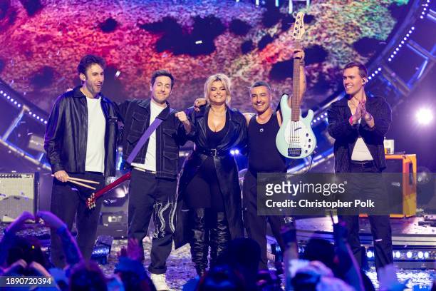 In this image released on December 31 Loud Luxury x Two Friends feat. Bebe Rexha perform during Dick Clark's New Year's Rockin' Eve with Ryan...