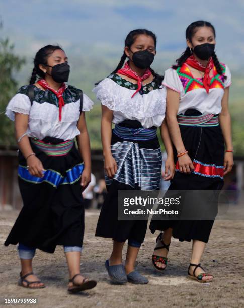 Women from various indigenous communities are visiting the facilities of the Zapatista Army of National Liberation in El Caracol Rebeldia y...