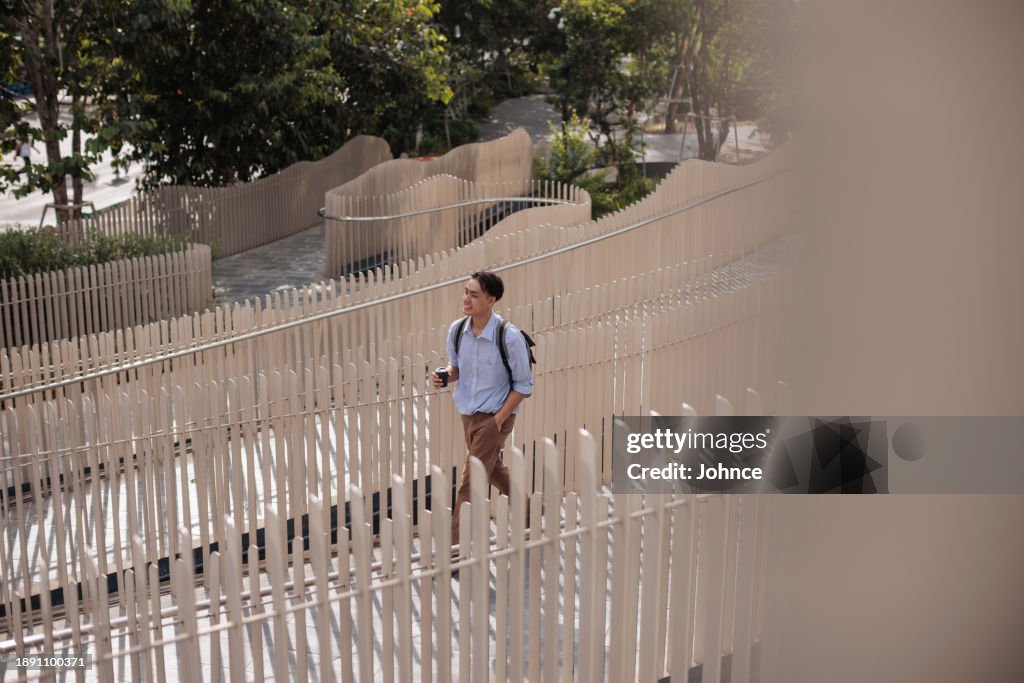Businessman on a coffee break