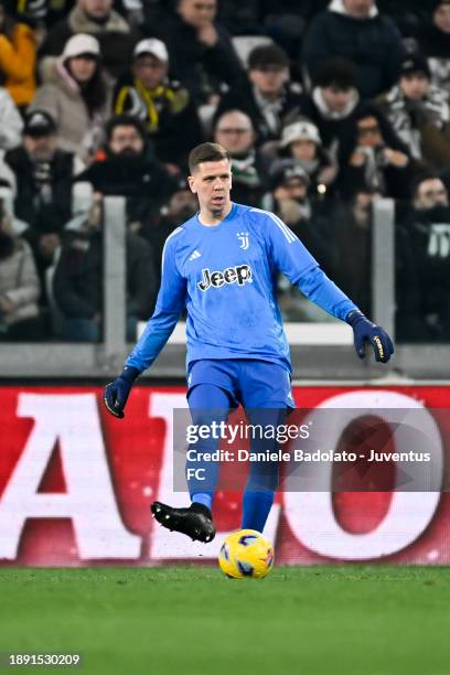 Wojciech Szczesny of Juventus during the Serie A TIM match between Juventus and AS Roma at Allianz Stadium on December 30, 2023 in Turin, Italy.