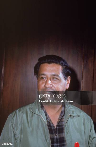 American labor leader and civil rights activist, Cesar Chavez , circa 1967.