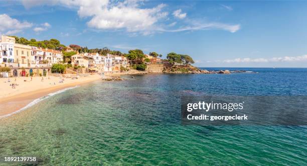 platja de canadell, costa brava - barcelona province stock pictures, royalty-free photos & images