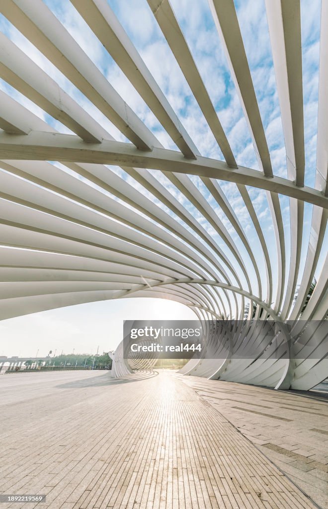Abstract geometric concrete architecture background