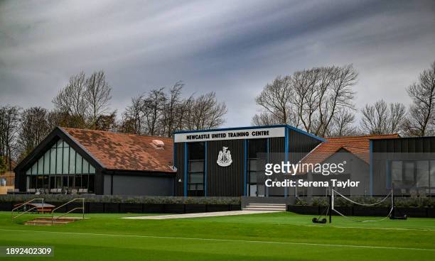 General view during the Newcastle United Training Session at the Newcastle United Training Centre on December 29, 2023 in Newcastle upon Tyne,...