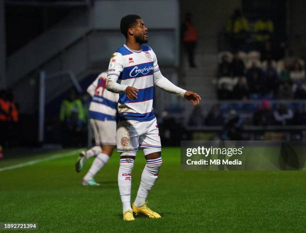 Kenneth Paal of QPR during the Sky Bet Championship match between Queens Park Rangers and Cardiff City at Loftus Road on January 1, 2024 in London,...