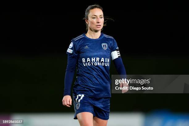 Gaetane Thiney of Paris FC looks on during the UEFA Women's Champions League group stage match between Real Madrid CF and Paris FC at Estadio Alfredo...