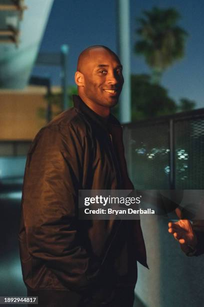 Basketball player Kobe Bryant is photographed for New York Times on February 16, 2018 in Los Angeles, California.