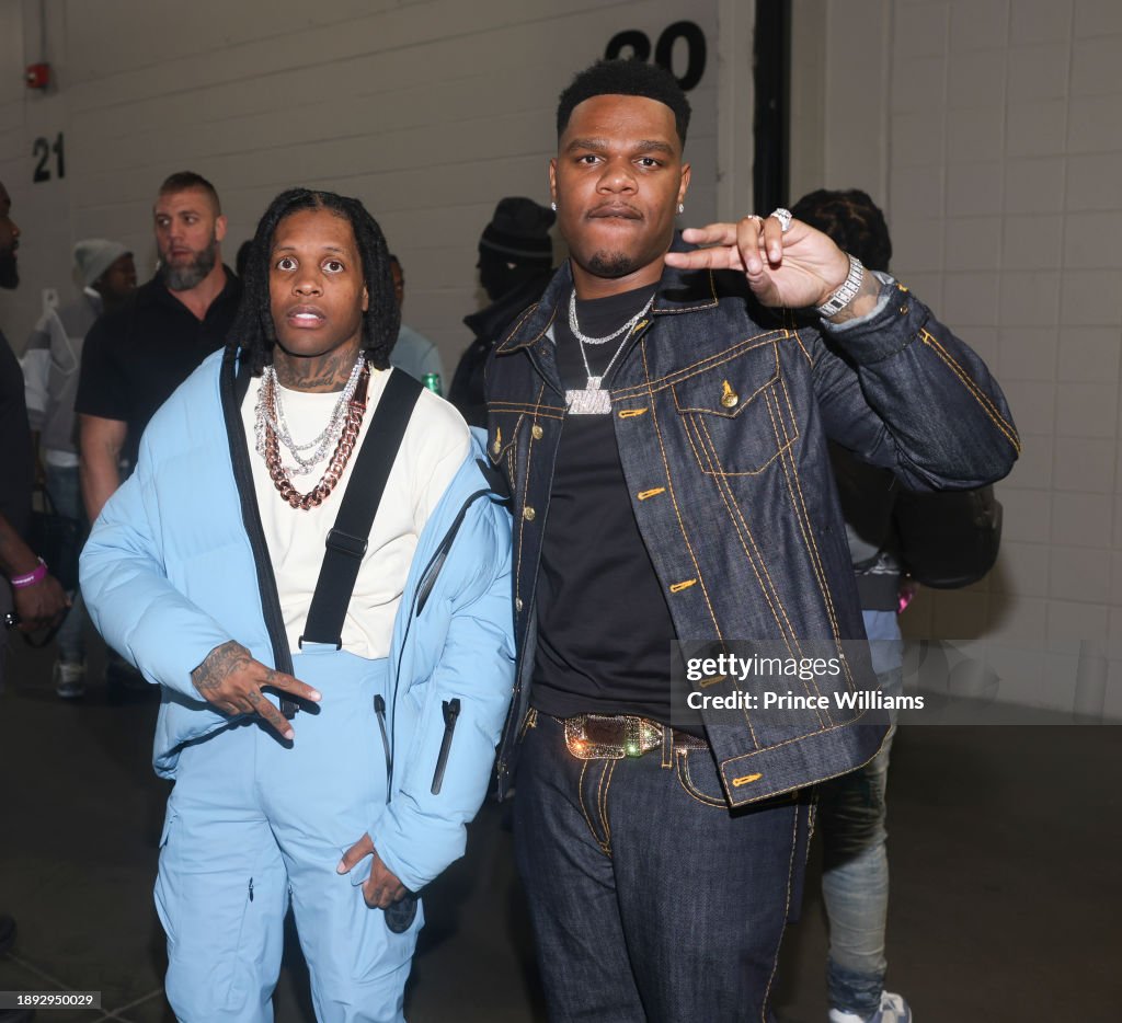 Lil Rugg Lil Durk and Fridayy seen backstage during Lil Baby & Friends... News ...