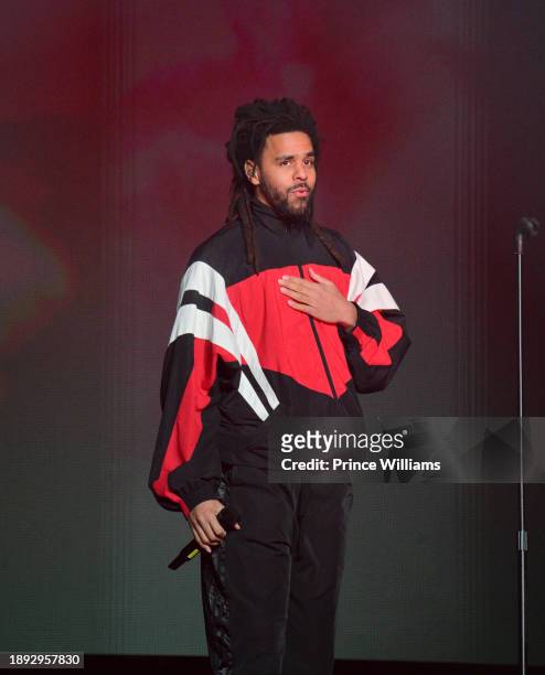 Cole performs onstage during Lil Baby & Friends Birthday Celebration at State Farm Arena on December 27, 2023 in Atlanta, Georgia.