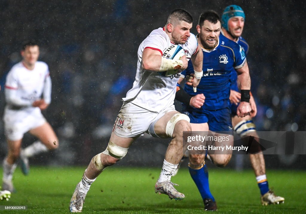 Timoney Rugby Dublin , Ireland - 1 January 2024; Nick Timoney of Ulster makes a ...