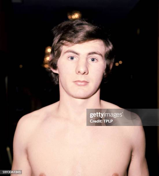 English lightweight boxer Dil Collins poses for a portrait in London, England, November 10, 1975.