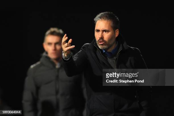 Marti Cifuentes, Manager of Queens Park Rangers during the Sky Bet Championship match between Ipswich Town and Queens Park Rangers at Portman Road on...
