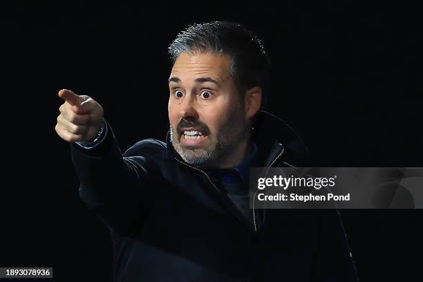 Marti Cifuentes, Manager of Queens Park Rangers during the Sky Bet Championship match between Ipswich Town and Queens Park Rangers at Portman Road on...