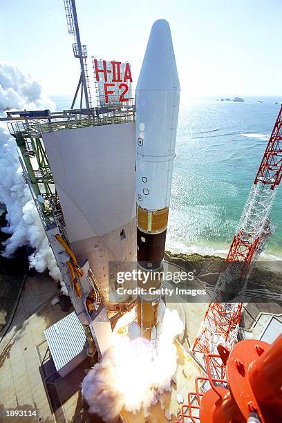 Japanese H-2A Rocket is test fired at Tanegashima Space Centre, Kagoshima Prefecture, Japan. An H-2A rocket carrying Japan's first spy satellites was...