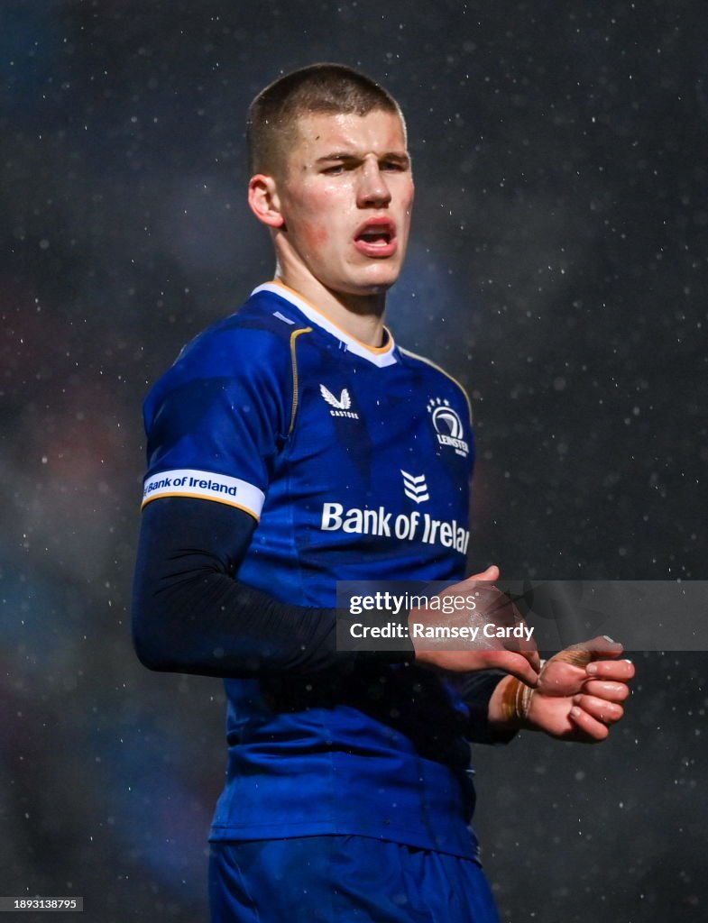 Sam Peters Rugby Dublin , Ireland - 1 January 2024; Sam Prendergast of Leinster during ...