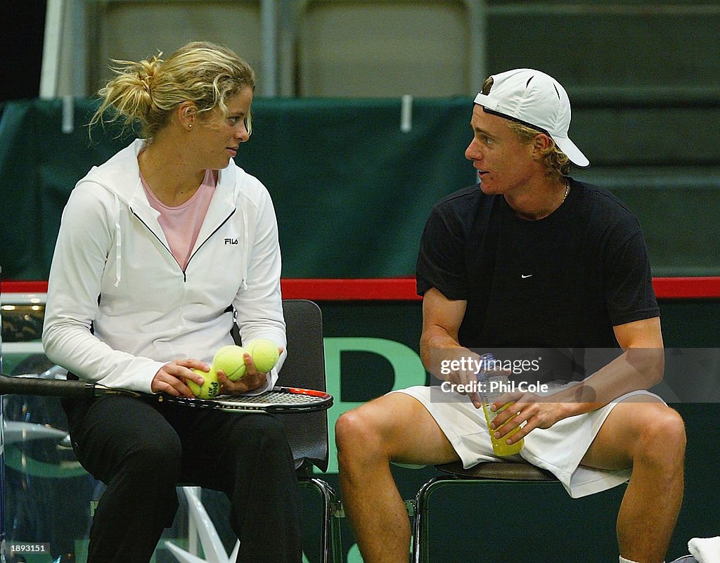 Lletyon Hewitt with Kim Clijsters