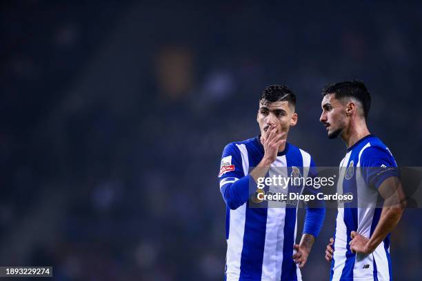 Andre Franco of FC Porto and Stephen Eustaquio of FC Porto during the Liga Portugal Bwin match between FC Porto and GD Chaves at Estadio do Dragao on...