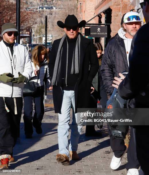 Kevin Costner is seen on December 29, 2023 in Aspen, Colorado.