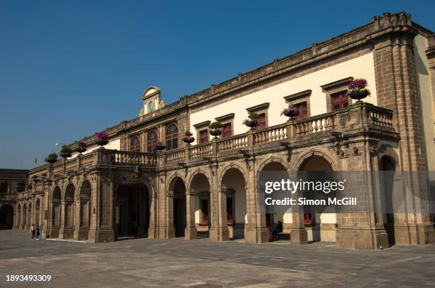 castillo de chapultepec [chapultepec castle], chapultepec park, mexico city, mexico - mexico city clock tower stock pictures, royalty-free photos & images