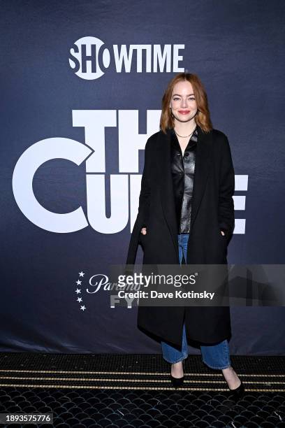 Emma Stone attends The Curse All-Guild FYC Event at Midnight Theatre on December 29, 2023 in New York City.