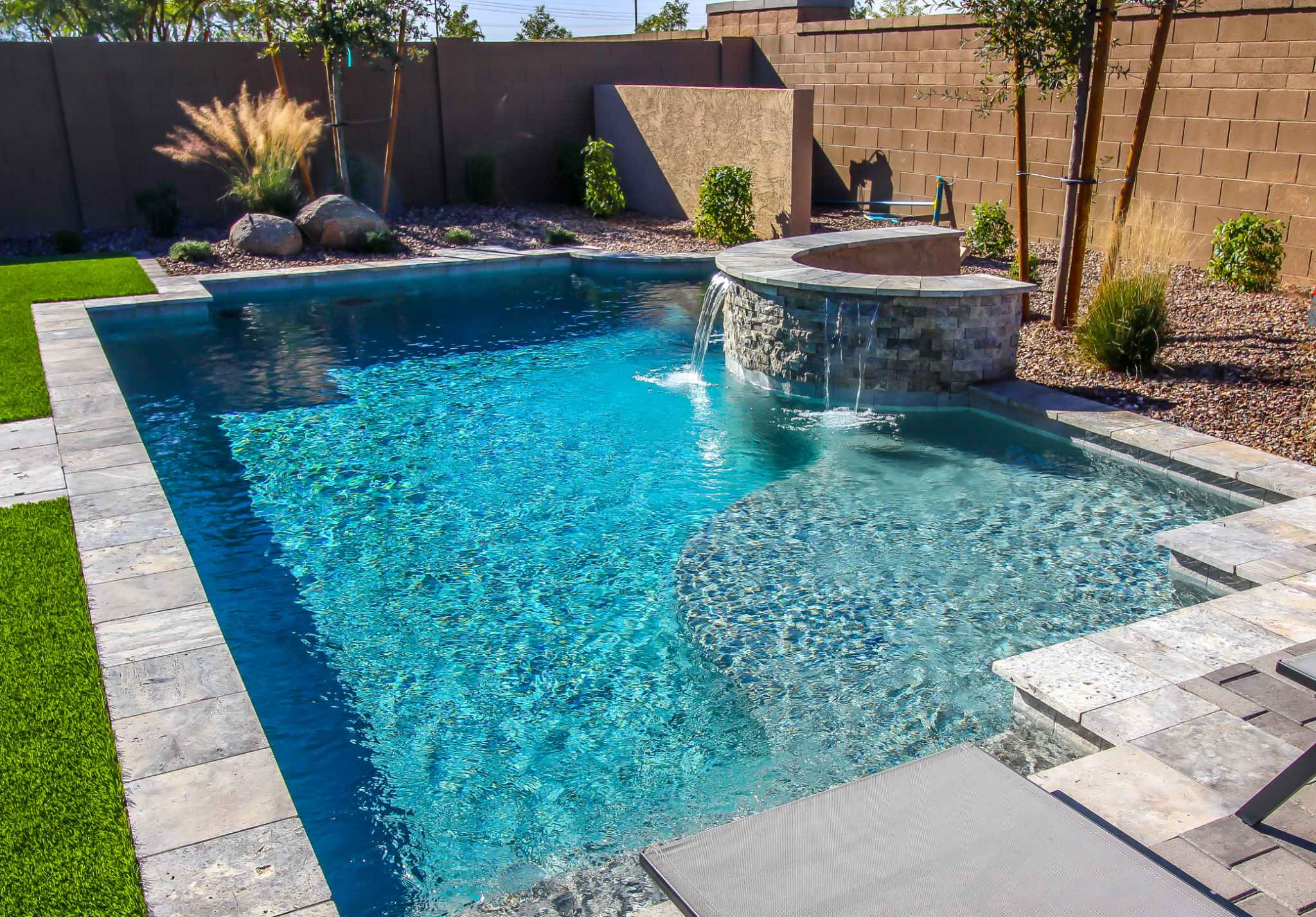 waterfall pool feature