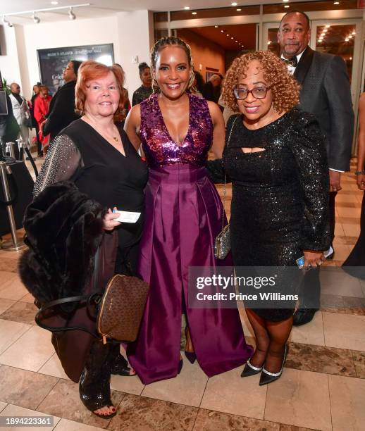 Diane Cottle-Pope, Keisha Lance Bottoms and Violeta Morgan attend A Night Celebrating 20 Years Of Trap Muzik With The Atlanta Symphony Orchestra DAY...