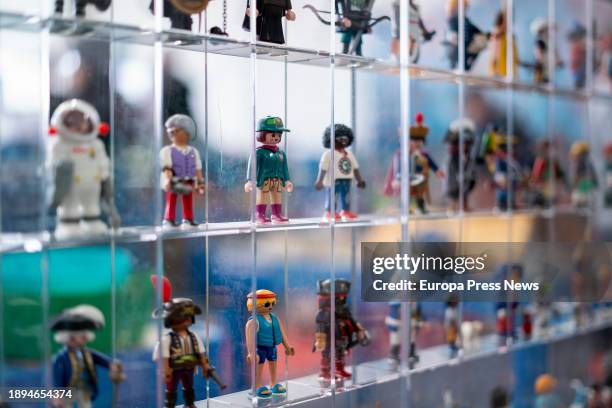 Several Playmobil figures in the Plaza de las Constelaciones, on 30 December, 2023 in Mostoles, Madrid, Spain. Mostoles hosts, from December 22 to...