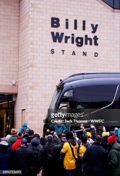 Jose Sa of Wolverhampton Wanderers arrives at the stadium ahead of the Premier League match between Wolverhampton Wanderers and Everton FC at...