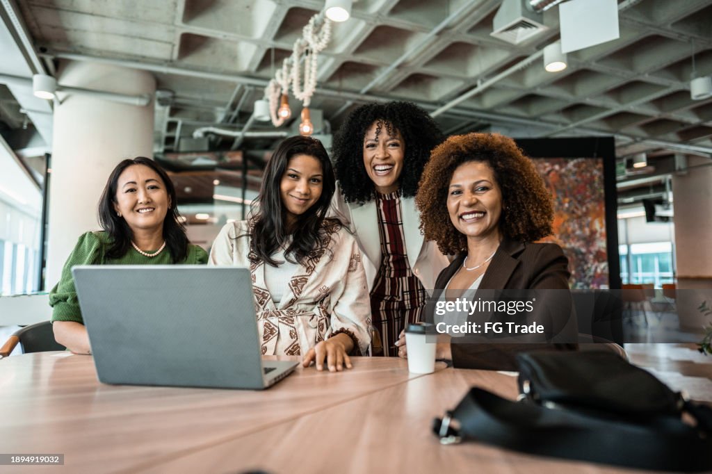 Portrait of a business coworkers on the office