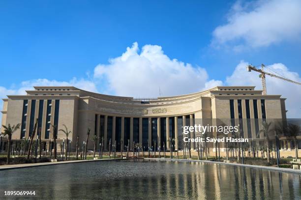 General view of the new headquarters of the Central Bank of Egypt, at the New Administrative Capital east of Cairo on December 30, 2023 in Cairo,...