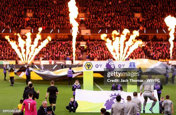 Jose Sa of Wolverhampton Wanderers walks out ahead of the Premier League match between Wolverhampton Wanderers and Everton FC at Molineux on December...