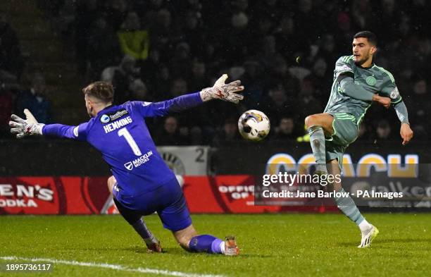 Celtic's Liel Abada attempts a shot on goal during the cinch Premiership match at The SMISA Stadium, Paisley. Picture date: Tuesday January 2, 2024.