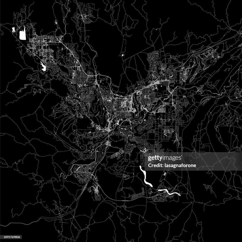 St. George, Utah, USA Vector Map
