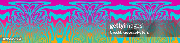 nahtloses muster mit marmoriertem effekt - trance stock-grafiken, -clipart, -cartoons und -symbole