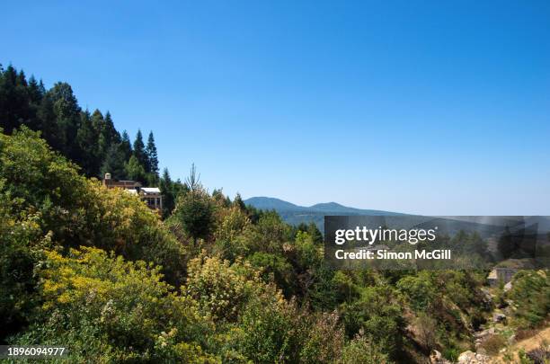 Outskirts Of Santuario De La Mariposa Monarca El Rosario El Rosario Monarch Butterfly Sanctuary Manzana Rancho Escondido Michoacn Mexico High-Res Stock Photo