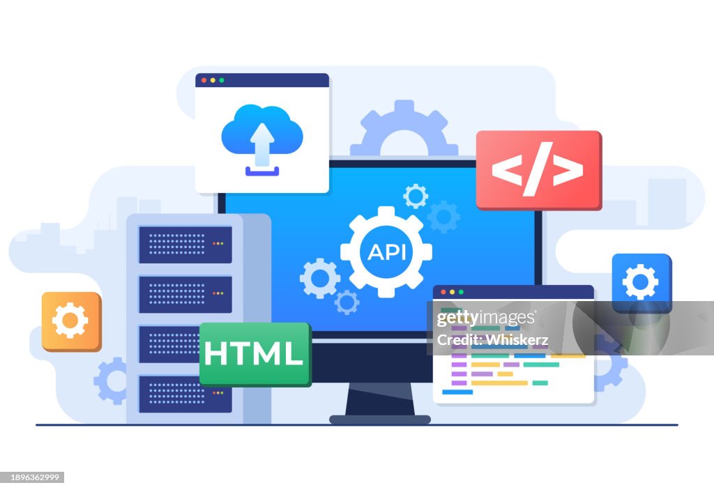Application Programming Interface Concept Api Provides The Interface ...