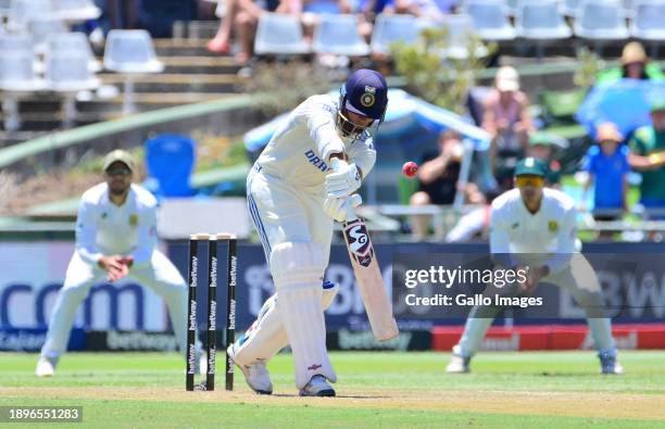 Yashasvi Jaiswal of India during day 1 of the 2nd Test match between South Africa and India at Newlands Cricket Ground on January 03, 2024 in Cape...