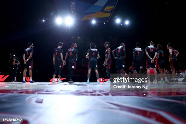 General view during the round 13 NBL match between Illawarra Hawks and Adelaide 36ers at WIN Entertainment Centre, on December 31 in Wollongong,...