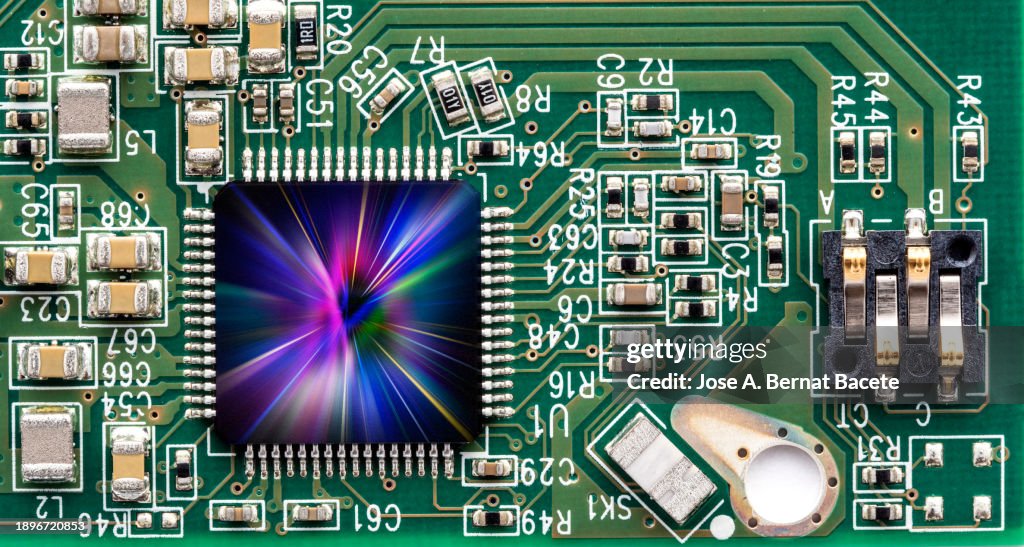 Electronic Chip Component Of A Printed Circuit Board With The Effect Of ...