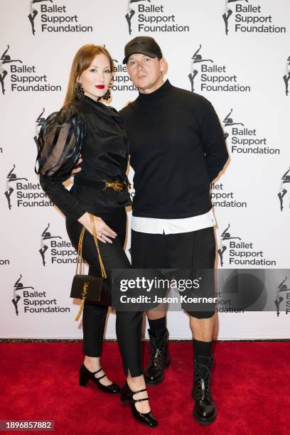 Elena Romanova Hisvand and her husband attend the Ballet Support Foundation Gala “Holiday Season With Ballet Stars” at Adrienne Arsht Center for the...