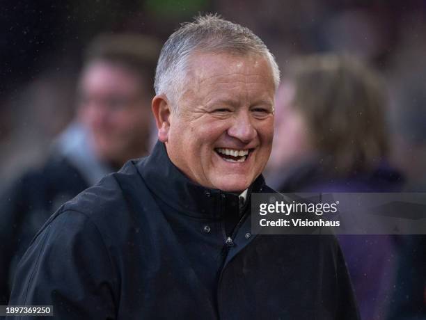 Sheffield United manager Chris Wilder before the Premier League match between Sheffield United and Brentford FC at Bramall Lane on December 9, 2023...