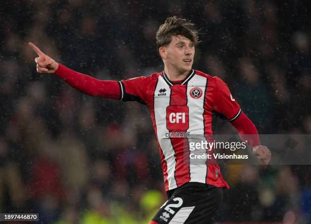 Sydie Peck of Sheffield United in action during the Premier League match between Sheffield United and Brentford FC at Bramall Lane on December 9,...