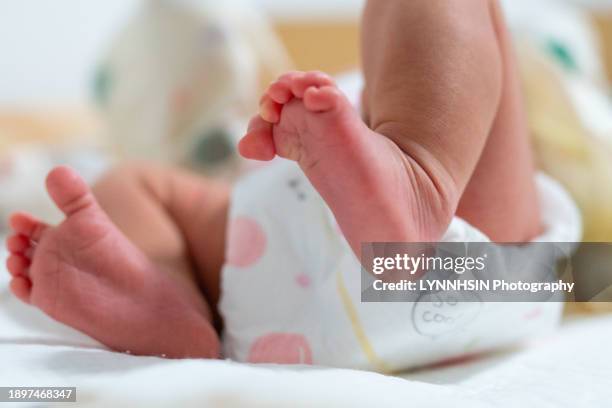 baby feet - lynnhsin stock-fotos und bilder