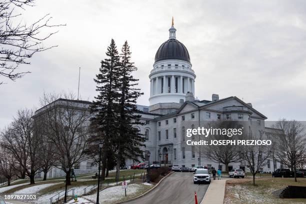 The State House in Augusta, Maine on January 3, 2024.