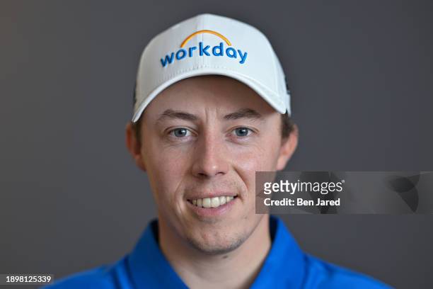 Matt Fitzpatrick of England poses for a photo prior to The Sentry at The Plantation Course at Kapalua on January 1, 2024 in Kapalua, Maui, Hawaii.