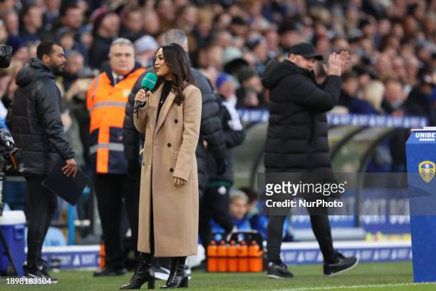 Seema Jaswal is presenting the ITV coverage in front of Wayne Rooney, the Birmingham City manager, and coach Ashley Cole before the Sky Bet...