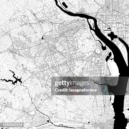 Arlington, Virginia, Estados Unidos Mapa vectorial Arlington, Virginia, Estados Unidos Mapa vectorial