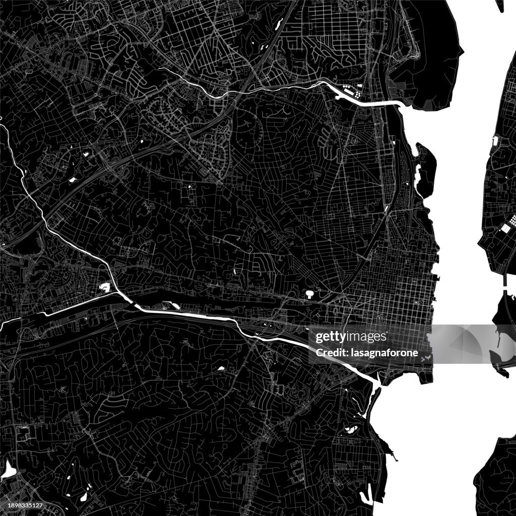 Alexandria, Virginia, USA Vector Map